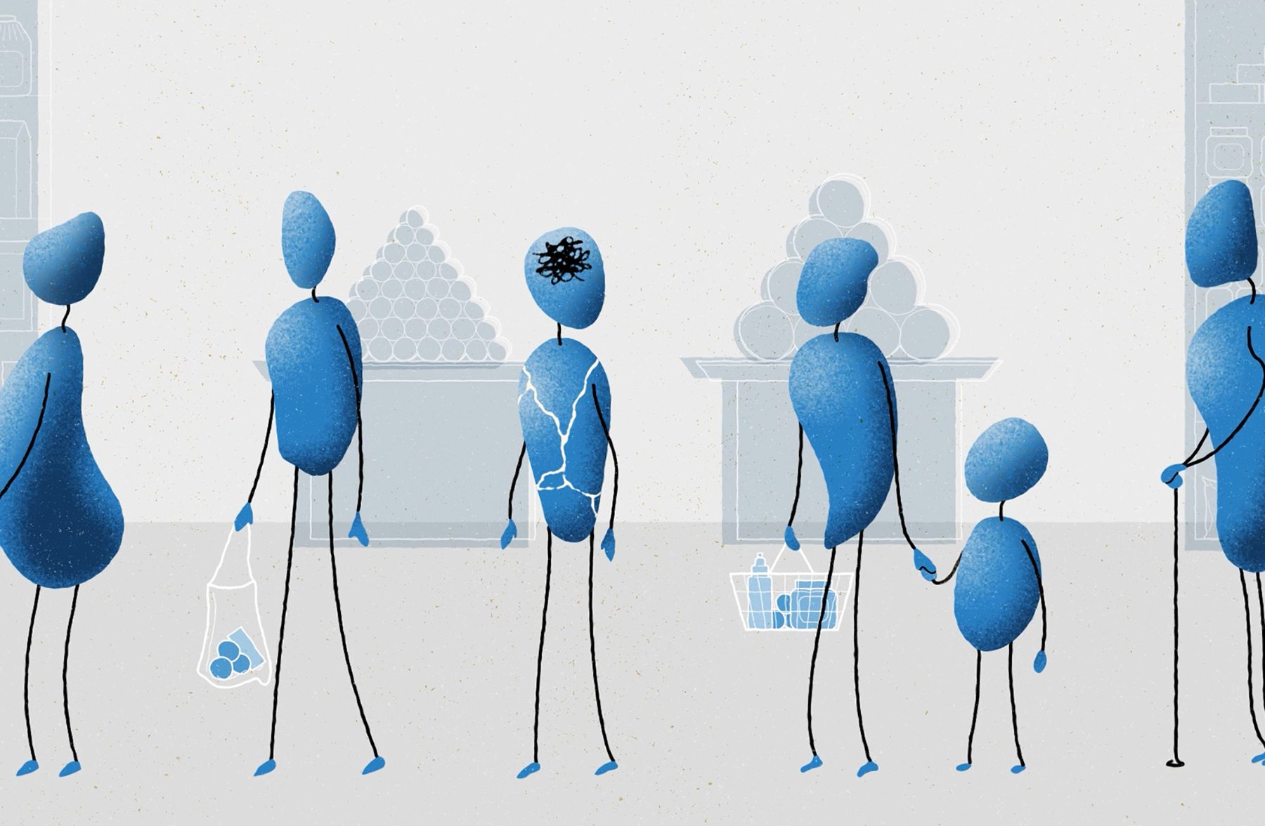 Still: isolation within a crowd