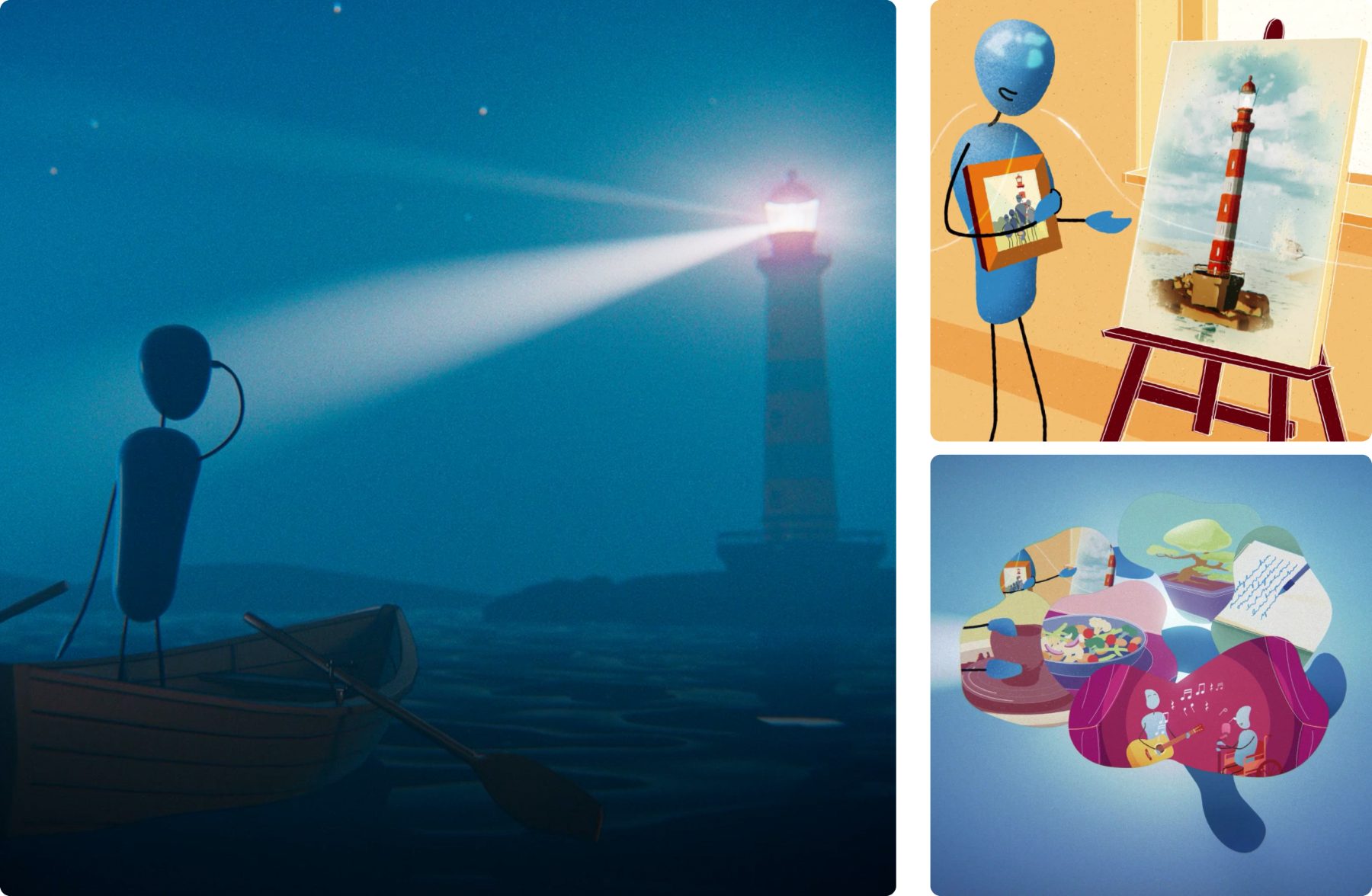 The lighthouse metaphor through to creative expression