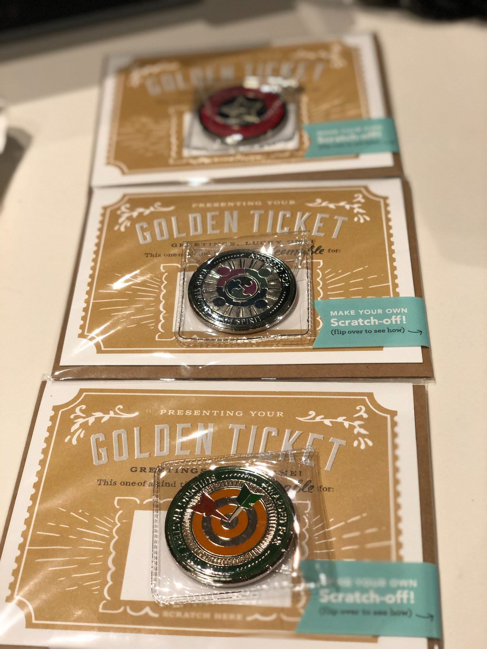 Printed award-night tickets designed in the studio