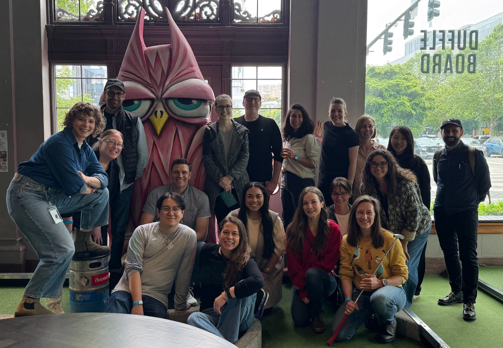 The studio together at an evening outing in Seattle