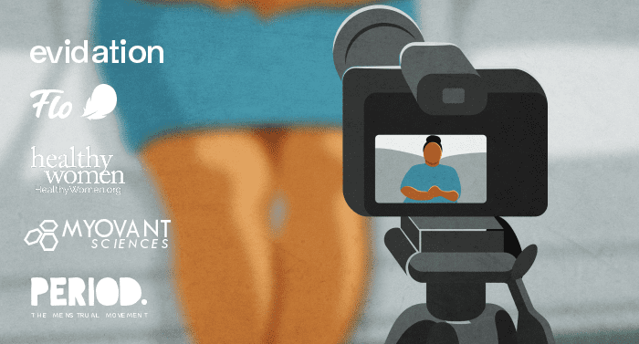 Voices of Periods Campaign Graphic, Illustration of filming